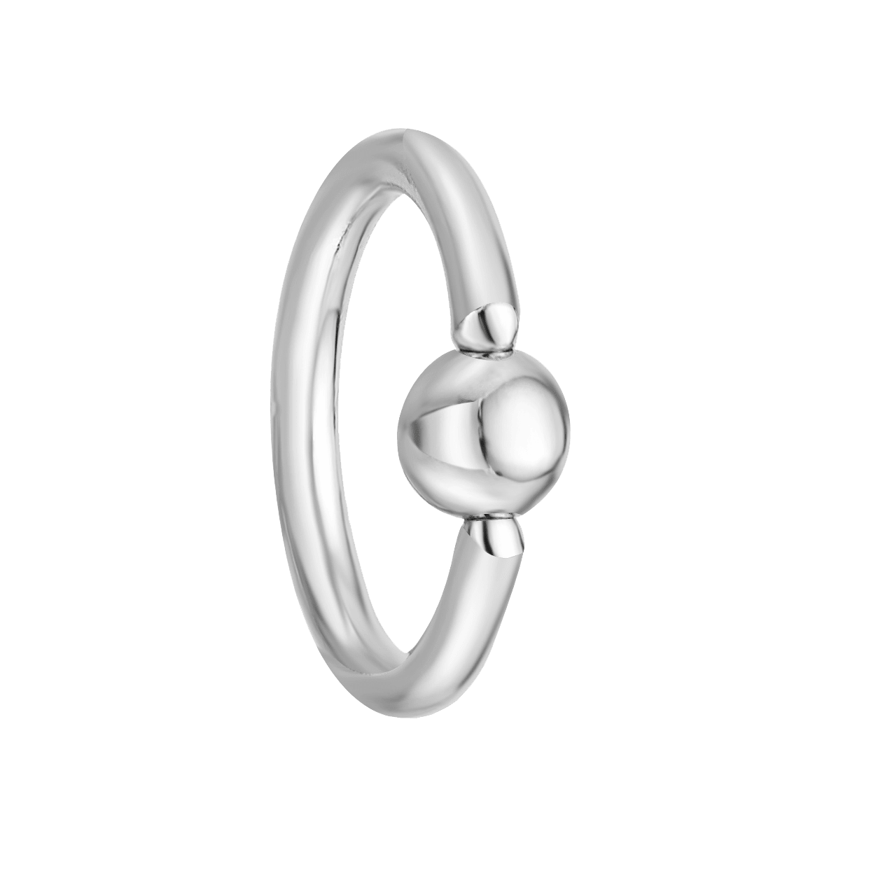 14K Gold Diamond Nose Hoop - 22G