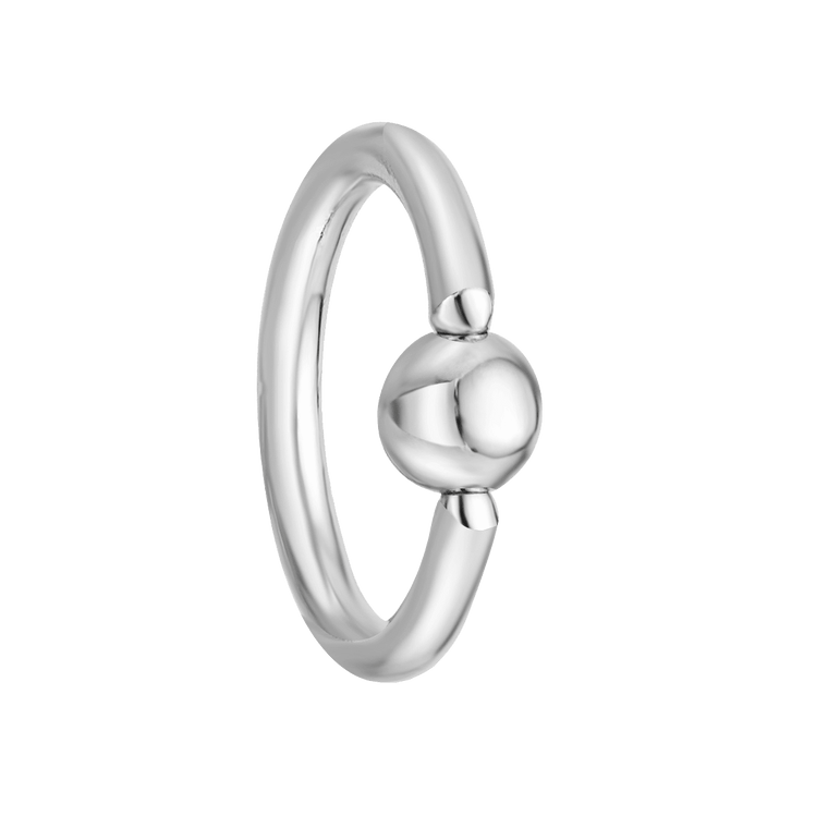 14K Gold Diamond Nose Hoop - 22G