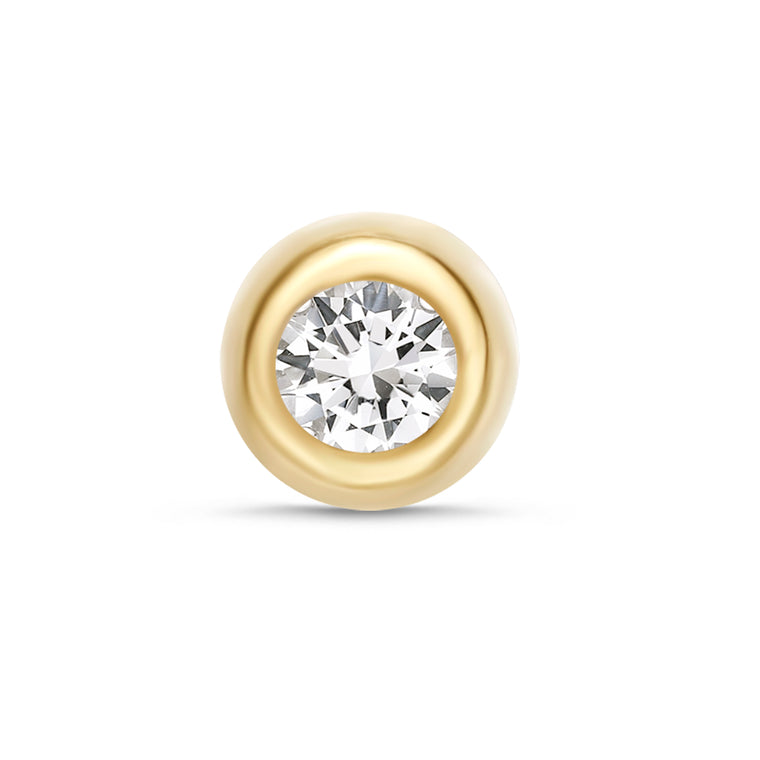 Monroe Style Cubic Zirconia Labret - 16G