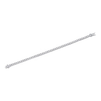 Cubic Zirconia Tennis Bracelet in Sterling Silver, 7.5"