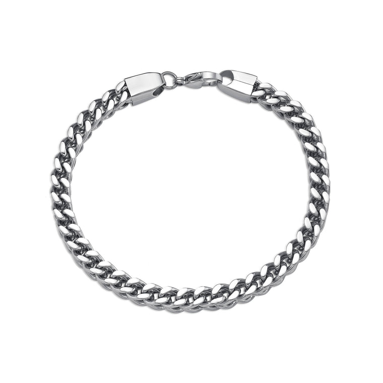 Thick Bracelet in Stainless Steel