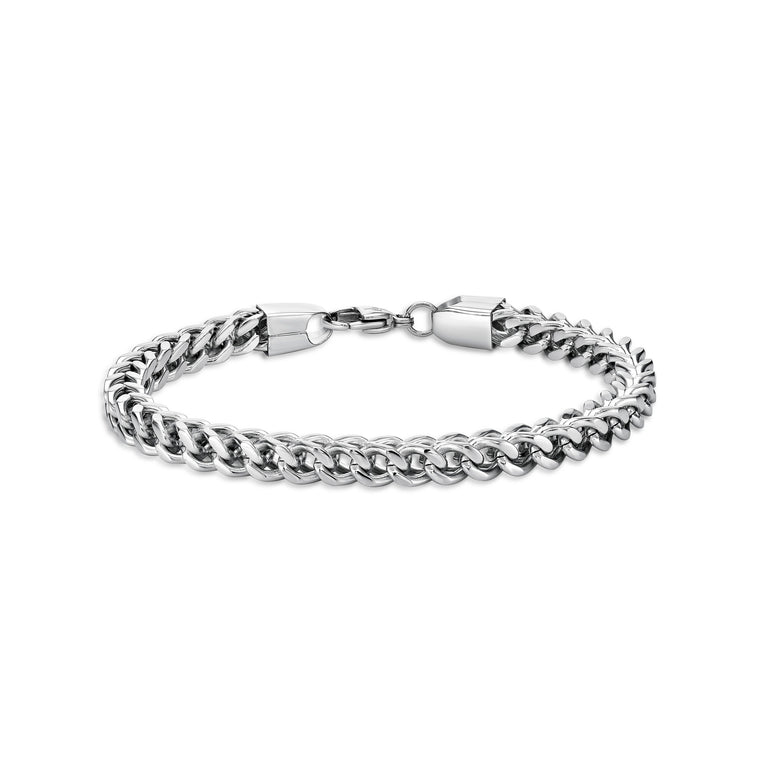 Thick Bracelet in Stainless Steel