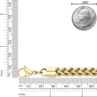 Thick Bracelet in Gold Ion Plated Stainless Steel