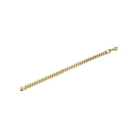 Thick Bracelet in Gold Ion Plated Stainless Steel
