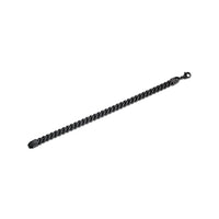 Thick Bracelet in Black Ion Plated Stainless Steel