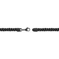 Thick Bracelet in Black Ion Plated Stainless Steel