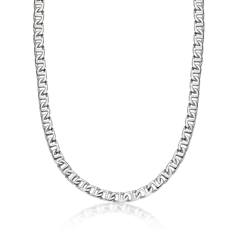 Men's 10MM Mariner Chain Necklace in Stainless Steel