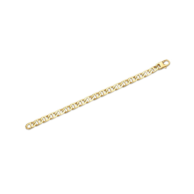 Men's 10MM Mariner Chain Bracelet in Stainless Steel, 9"