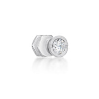Round Stud Earring in Stainless Steel