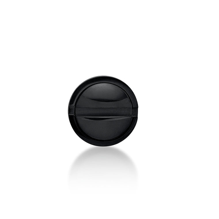 Stud Stud Earring in Black Ion Plated Stainless Steel