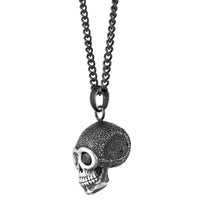 Skull Pendant in Black Ion Plated Stainless Steel