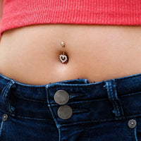 Heart Belly Ring - 16G