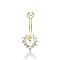 Heart Belly Ring - 16G