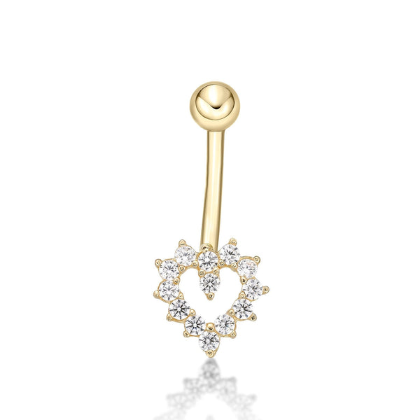 Heart Belly Ring - 16G