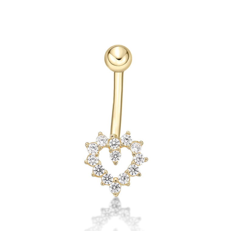 Heart Belly Ring - 16G