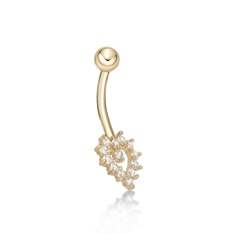 Heart Belly Ring - 16G
