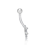 Flower Belly Ring - 16G