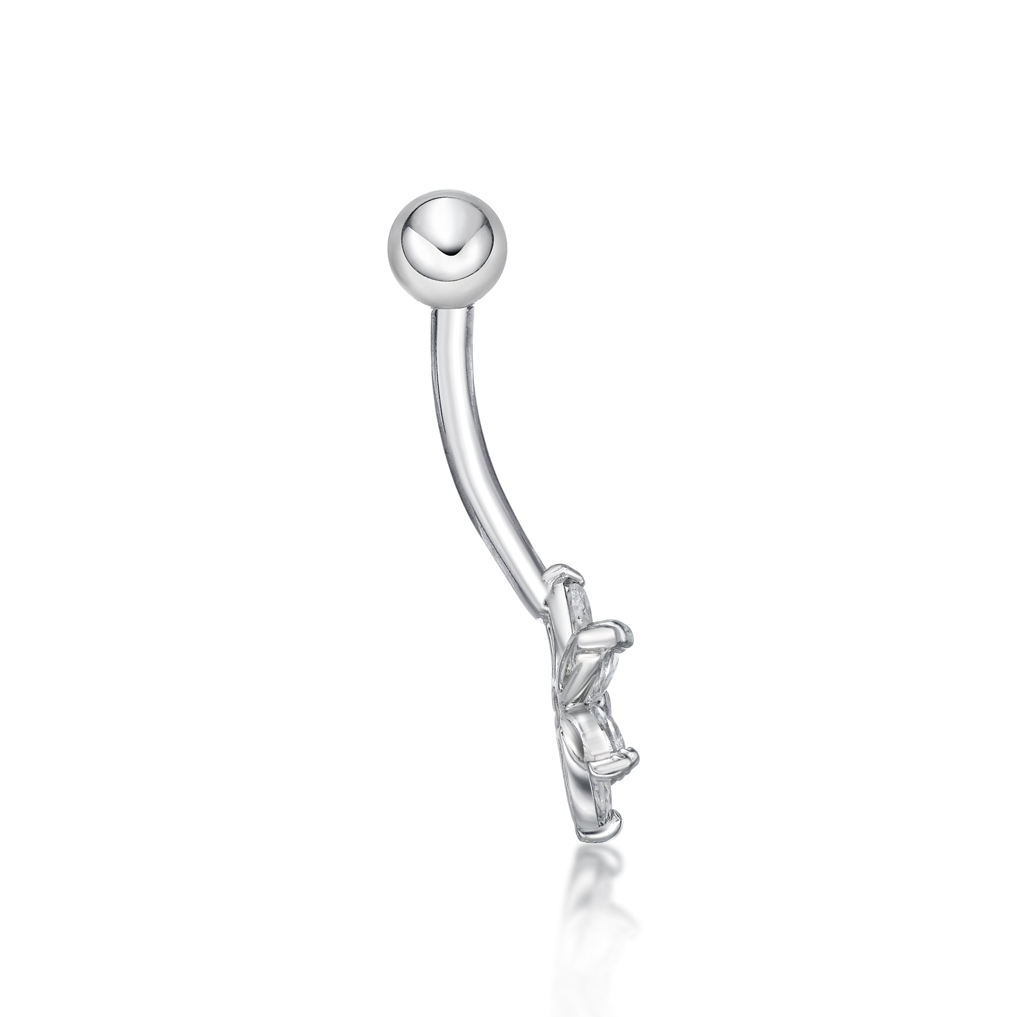 Flower Belly Ring - 16G