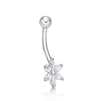 Flower Belly Ring - 16G