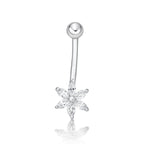 Flower Belly Ring - 16G