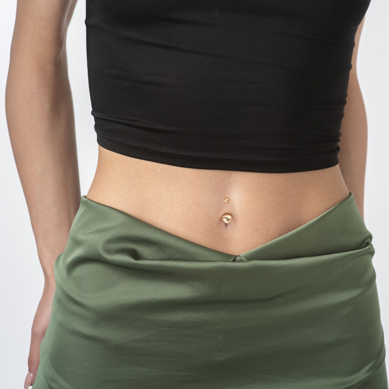 Heart Belly Ring - 16G