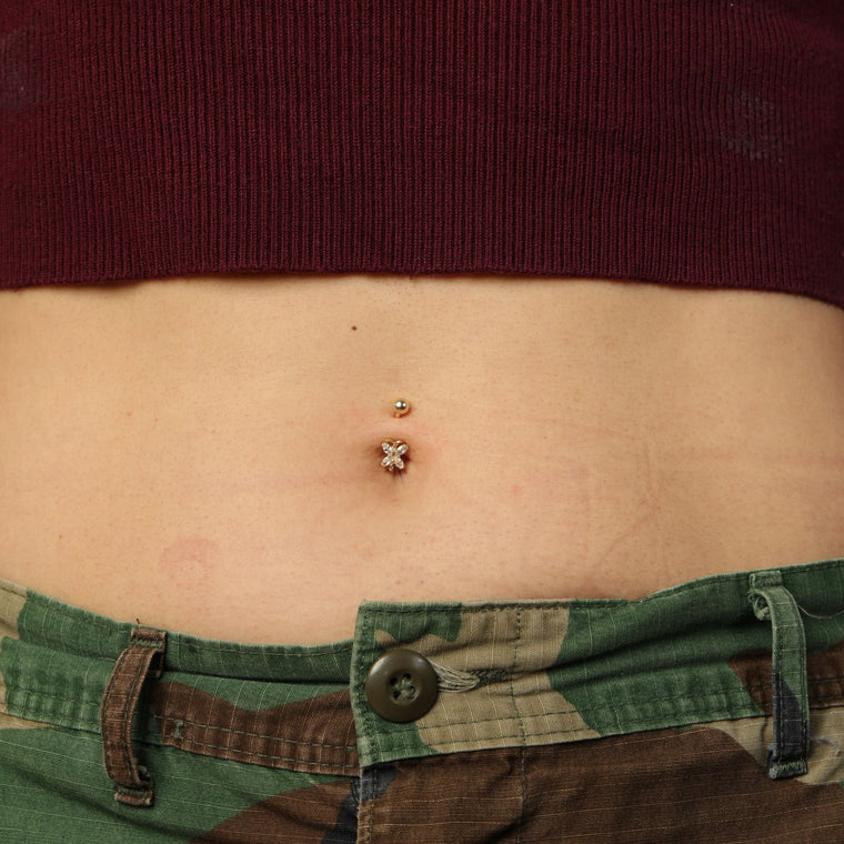 Butterfly Belly Ring - 16G