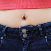 Lotus Belly Ring - 16G