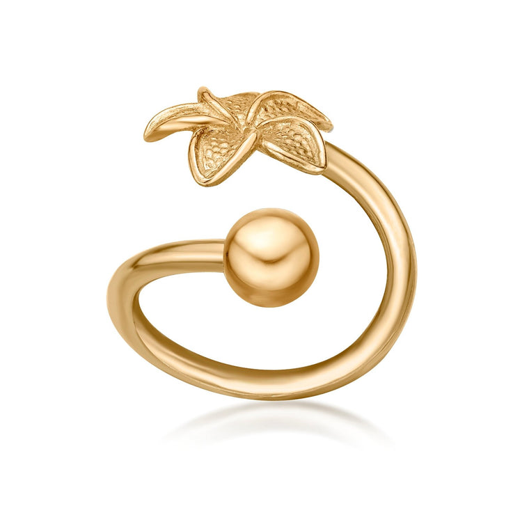 Lotus Belly Ring - 16G