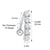 Top Mount Belly Ring - 16G