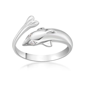 Dolphin Adjustable Toe Ring