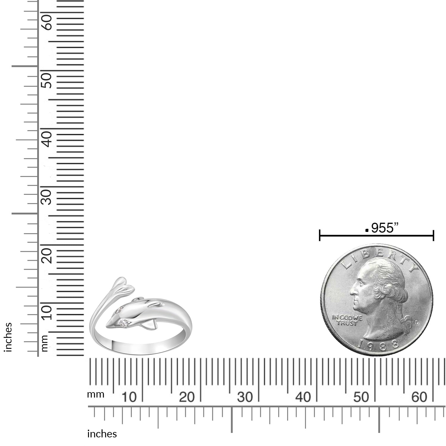 Dolphin Adjustable Toe Ring