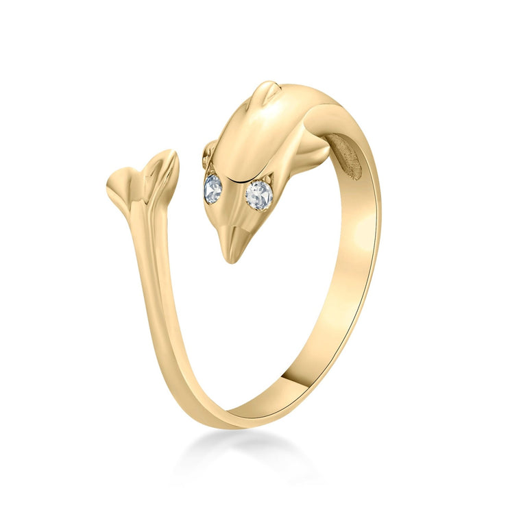 Dolphin Adjustable Toe Ring