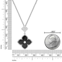 Flora Classic Double Flower Pendant Necklace