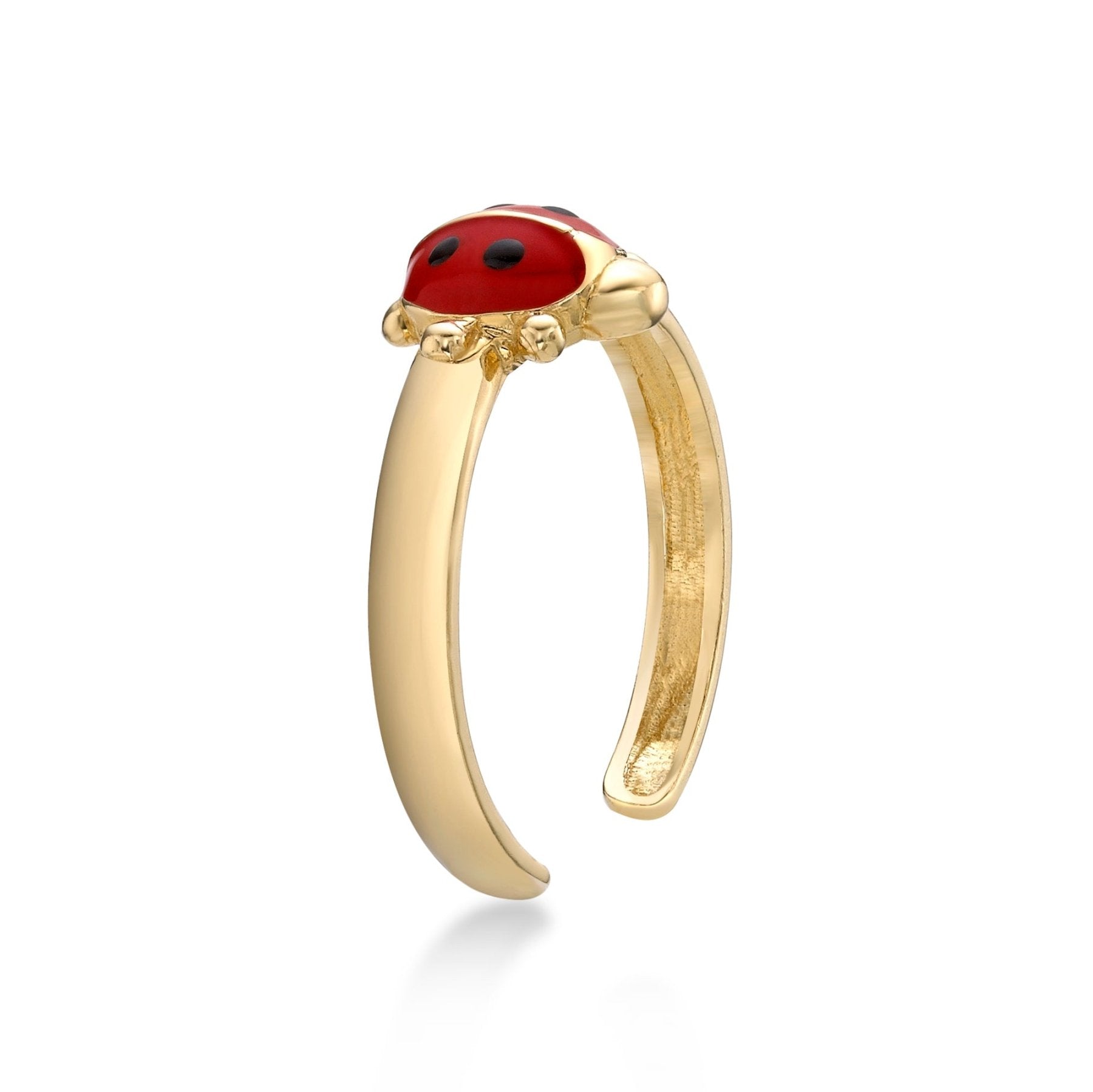 Ladybug Adjustable Toe Ring