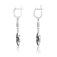 Flora Classic Double Flower Drop Earrings