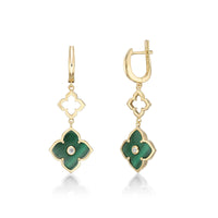 Flora Classic Double Flower Drop Earrings