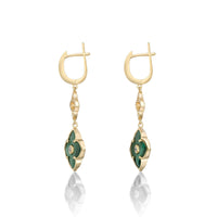 Flora Classic Double Flower Drop Earrings