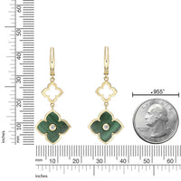 Flora Classic Double Flower Drop Earrings