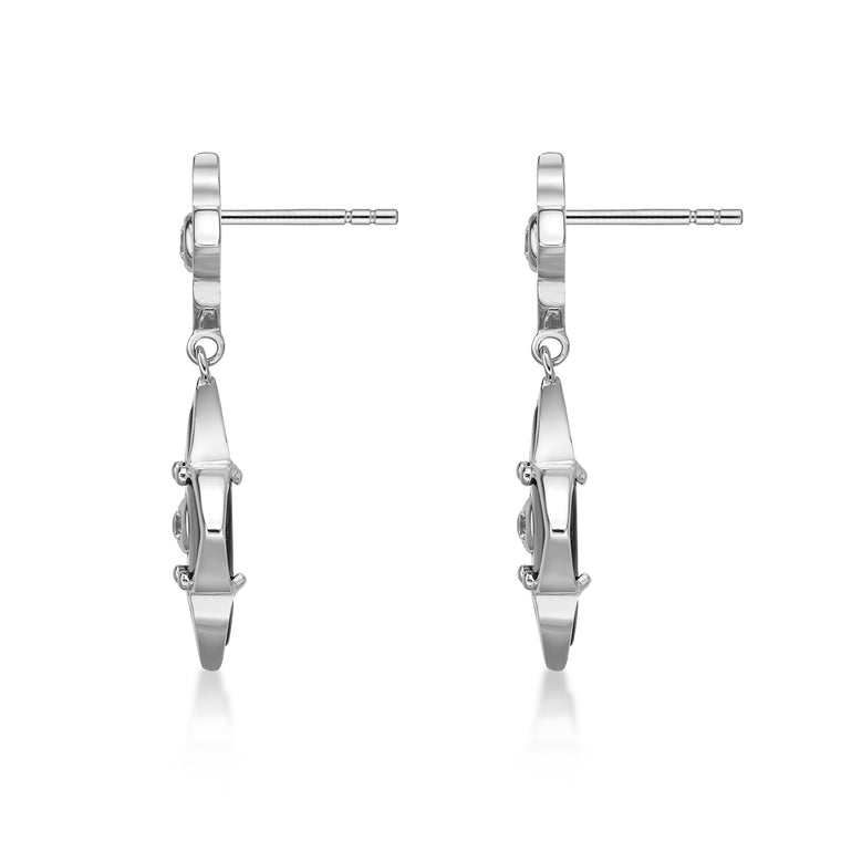 Flora Classic Double Flower Drop Earrings