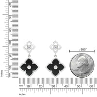 Flora Classic Double Flower Drop Earrings