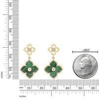 Flora Classic Double Flower Drop Earrings