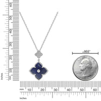 Flora Classic Double Flower Pendant Necklace