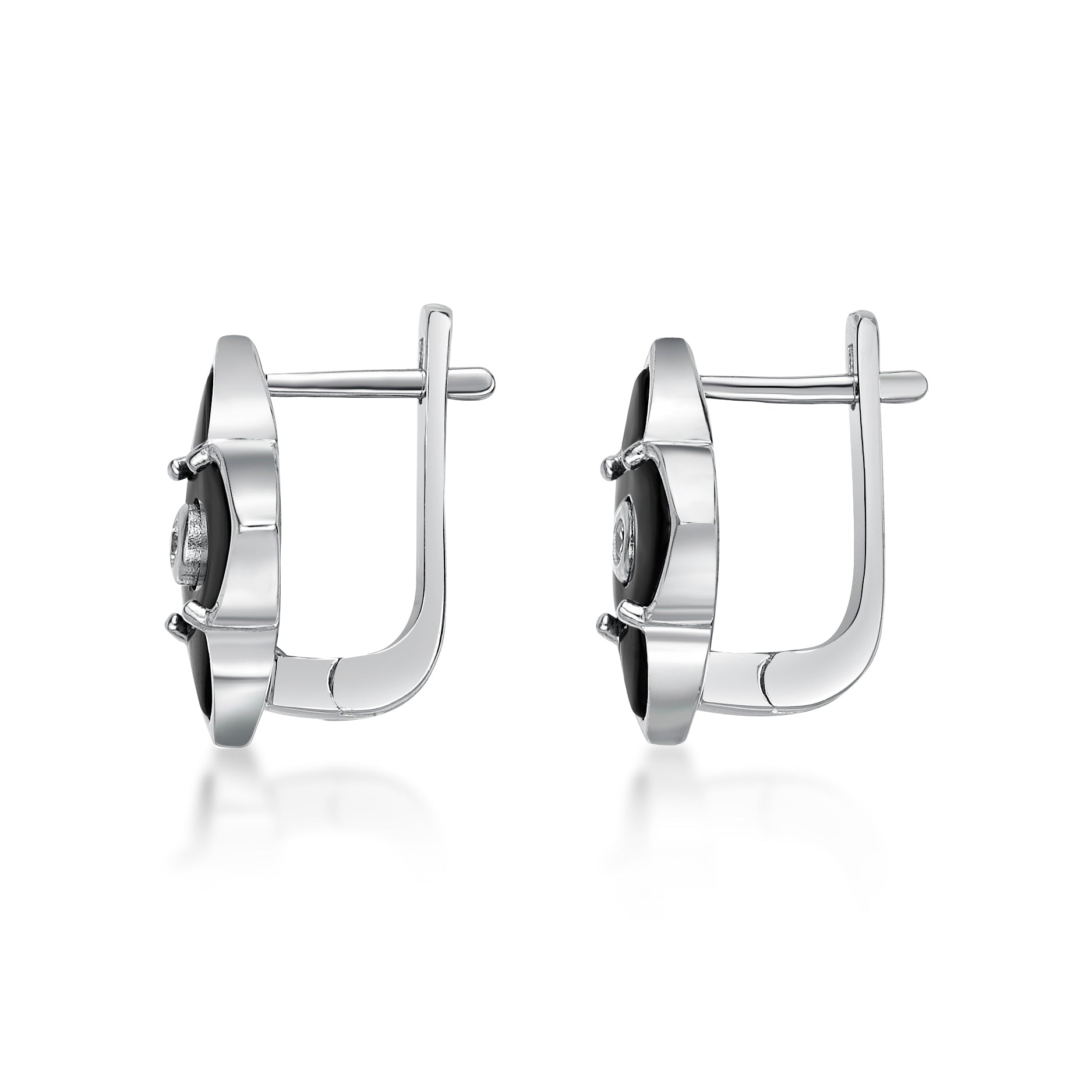 Flora Classic Flower Huggie Earrings