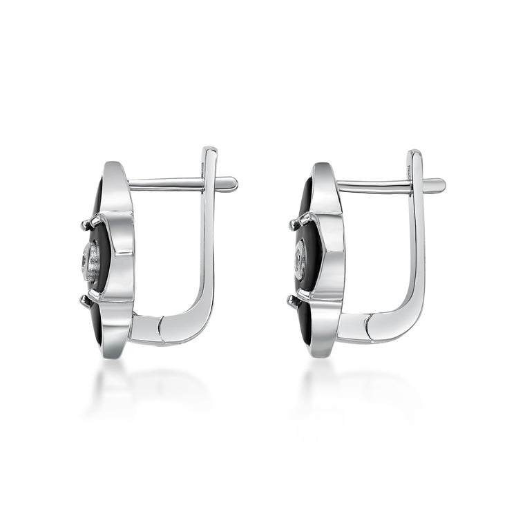Flora Classic Flower Huggie Earrings