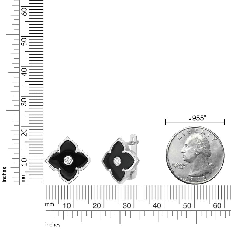Flora Classic Flower Huggie Earrings