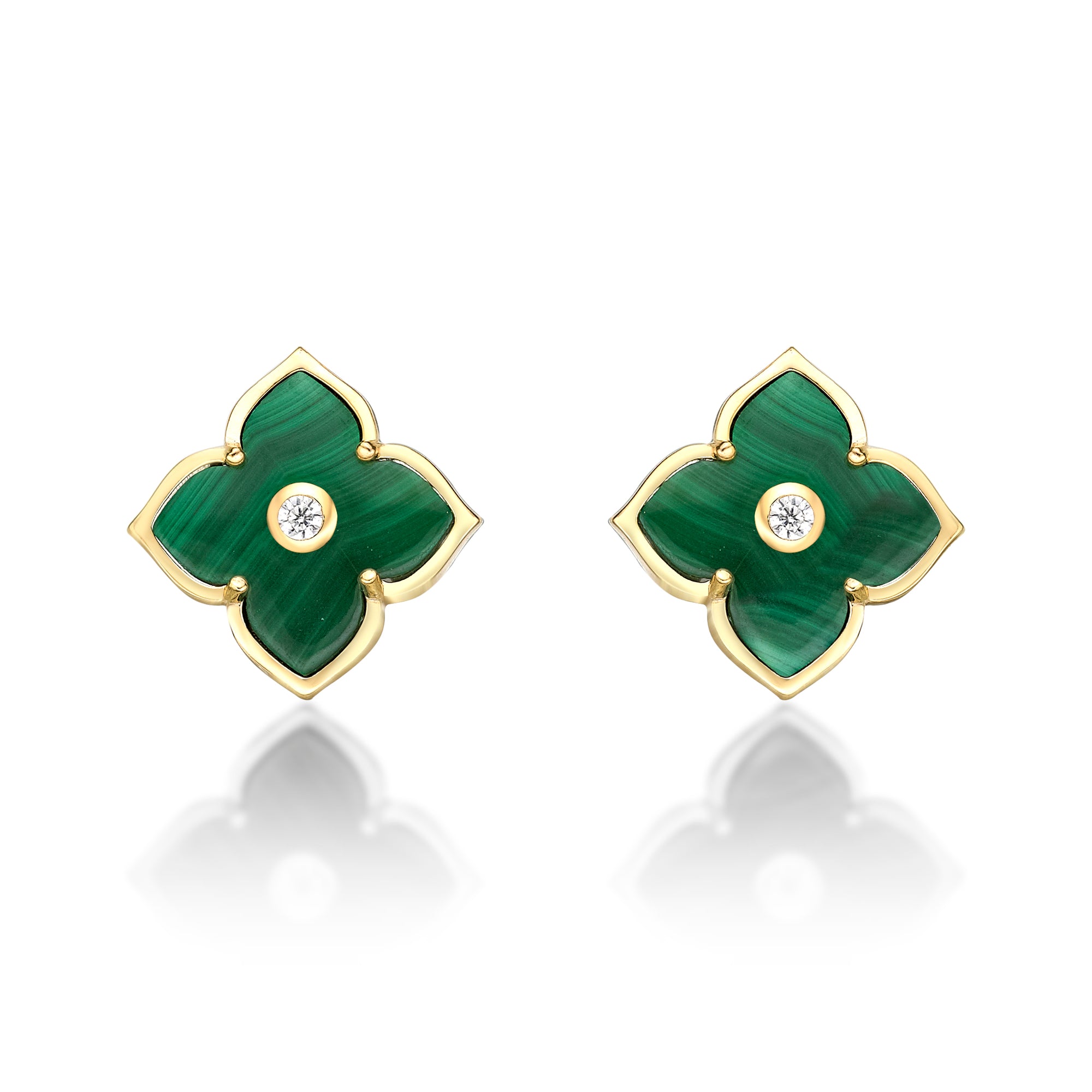 Flora Classic Flower Huggie Earrings
