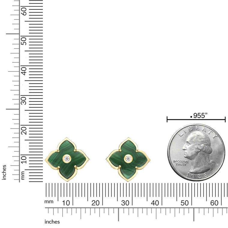 Flora Classic Flower Huggie Earrings