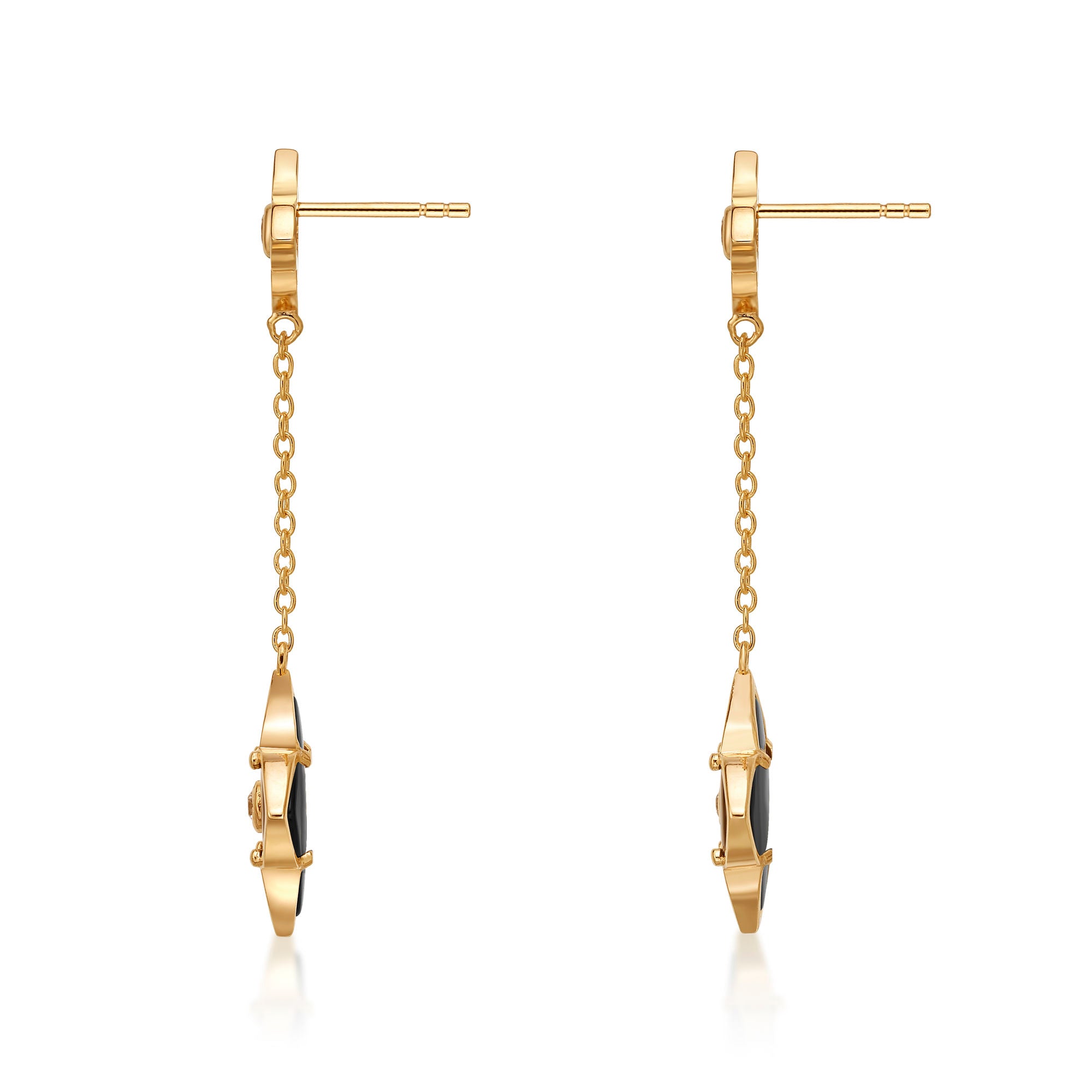 Flora Grand Double Flower Drop Earrings