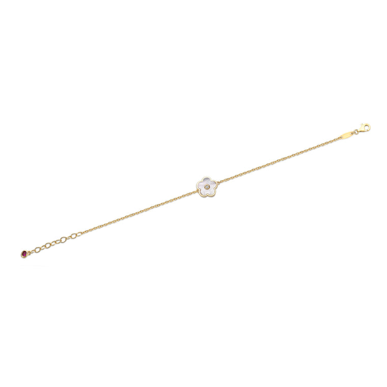 Flora Petite Five-Station Flower Bracelet