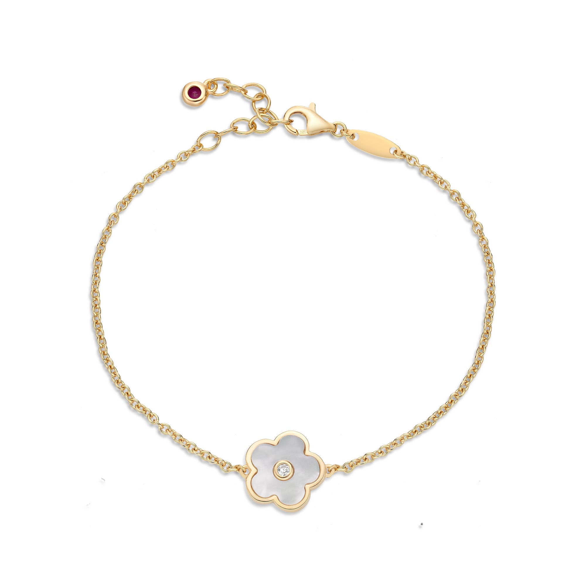 Flora Petite Five-Station Flower Bracelet